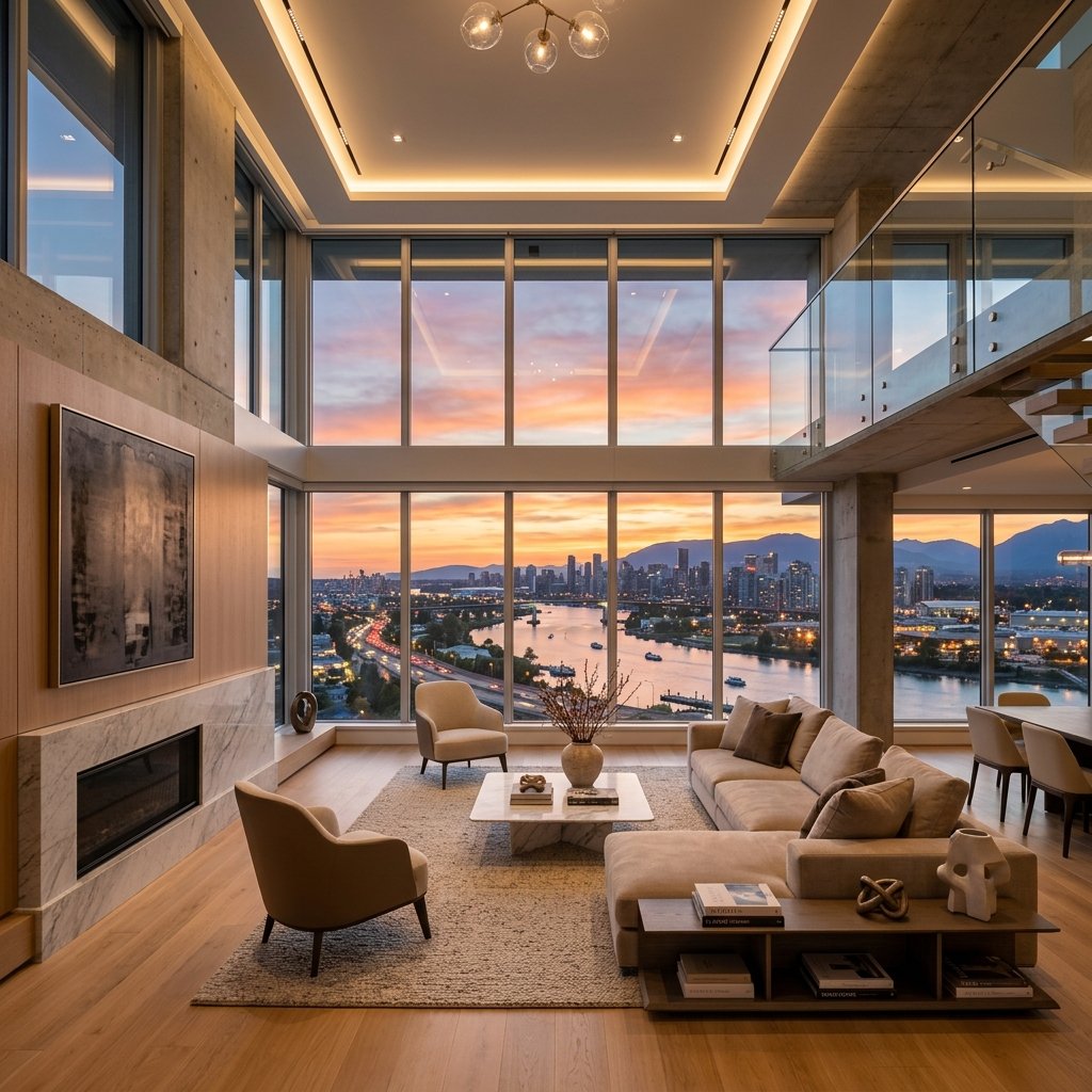 Luxury smart penthouse with integrated home automation by TekGuard Solutions